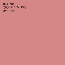 #D48784 - My Pink Color Image